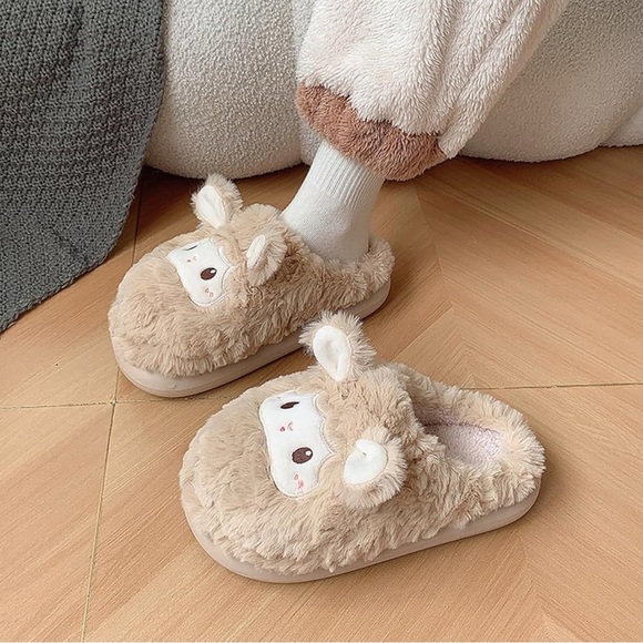 Animal Slippers for Women‎ - Cute Sheep Cozy Winter Plush Soft Adult Home Cotton - Picture 4 of 6